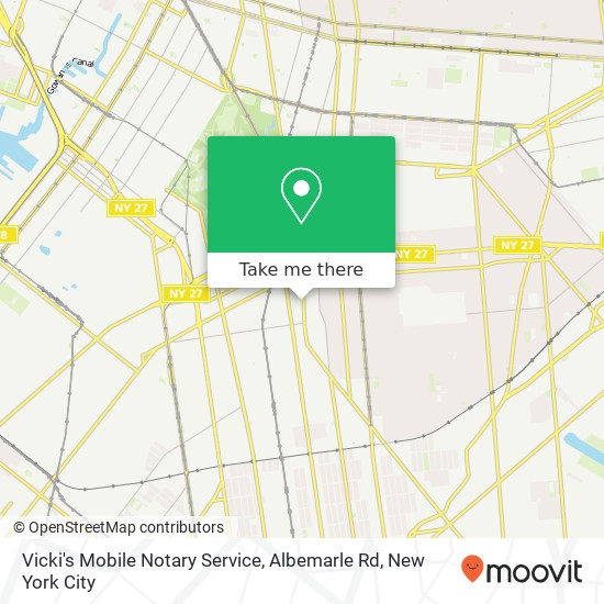 Vicki's Mobile Notary Service, Albemarle Rd map