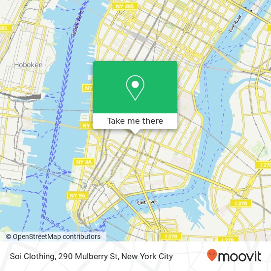 Soi Clothing, 290 Mulberry St map