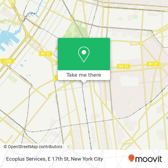 Mapa de Ecoplus Services, E 17th St