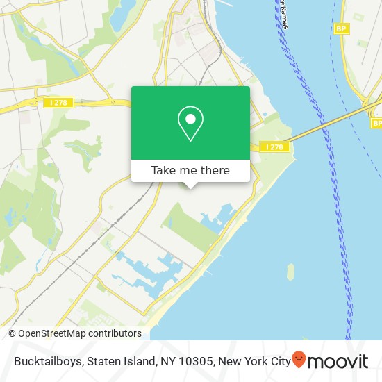 Mapa de Bucktailboys, Staten Island, NY 10305