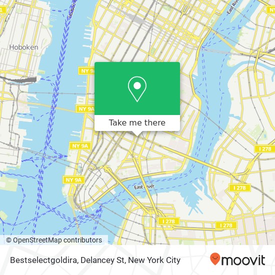 Bestselectgoldira, Delancey St map