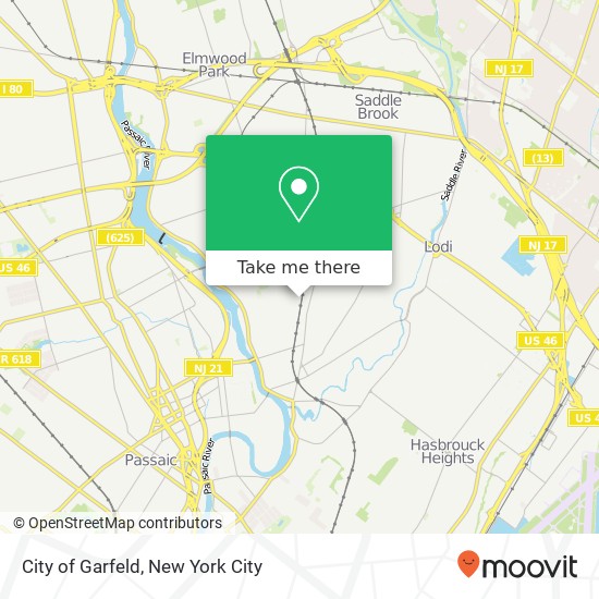 Mapa de City of Garfeld