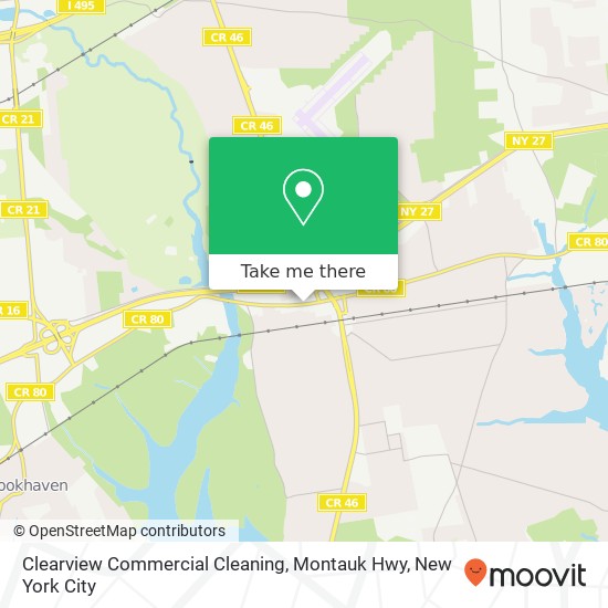 Mapa de Clearview Commercial Cleaning, Montauk Hwy