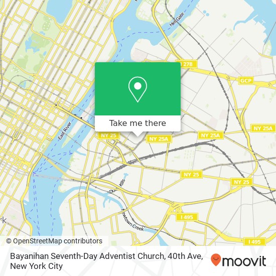 Bayanihan Seventh-Day Adventist Church, 40th Ave map
