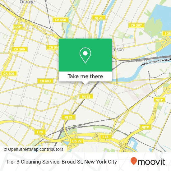 Tier 3 Cleaning Service, Broad St map