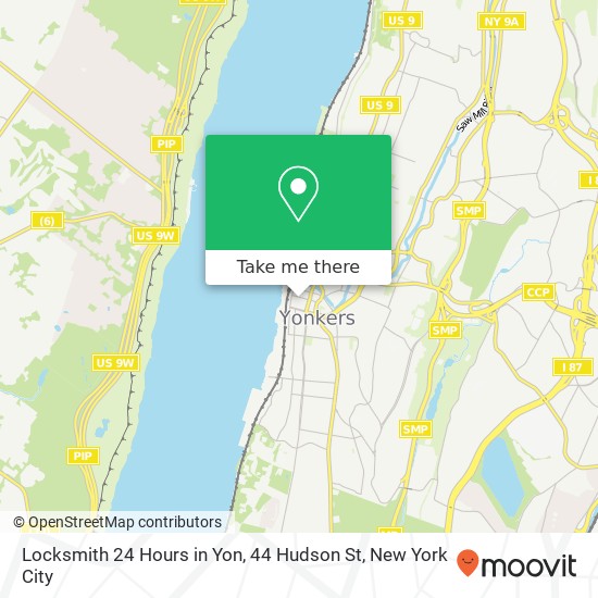 Locksmith 24 Hours in Yon, 44 Hudson St map