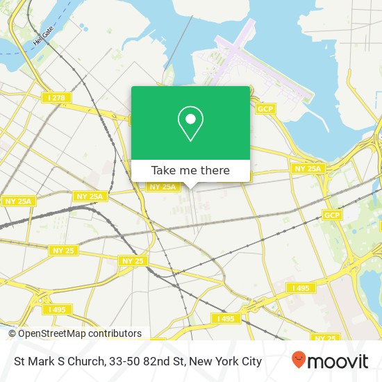 Mapa de St Mark S Church, 33-50 82nd St