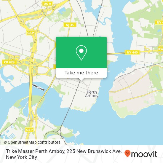 Trike Master Perth Amboy, 225 New Brunswick Ave map