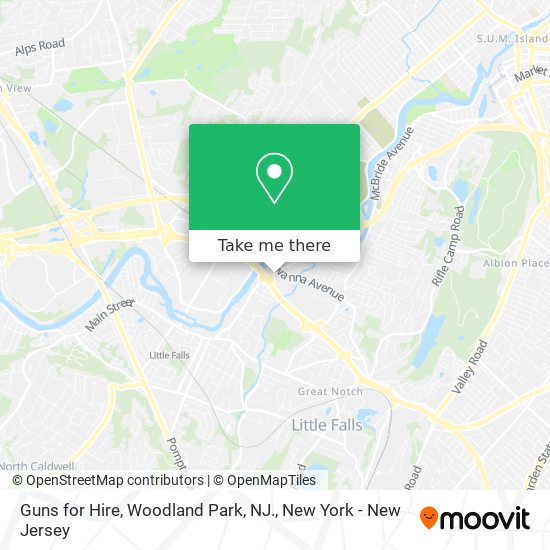 Guns for Hire, Woodland Park, NJ. map