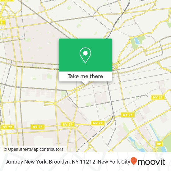 Mapa de Amboy New York, Brooklyn, NY 11212