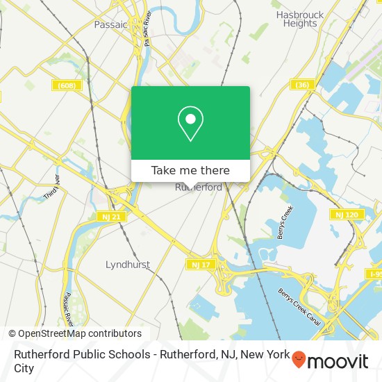 Rutherford Public Schools - Rutherford, NJ map