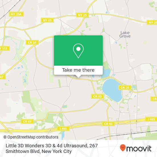 Mapa de Little 3D Wonders 3D & 4d Ultrasound, 267 Smithtown Blvd