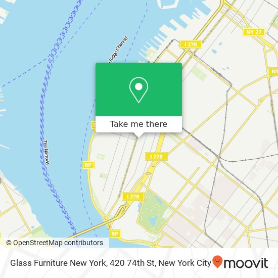 Glass Furniture New York, 420 74th St map