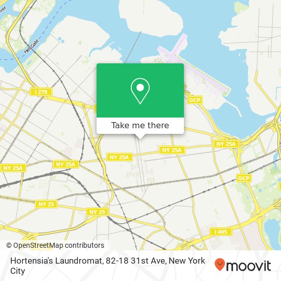 Hortensia's Laundromat, 82-18 31st Ave map