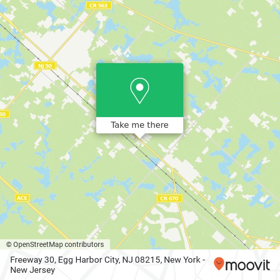 Freeway 30, Egg Harbor City, NJ 08215 map