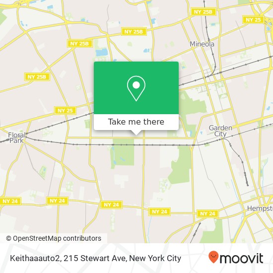 Mapa de Keithaaauto2, 215 Stewart Ave