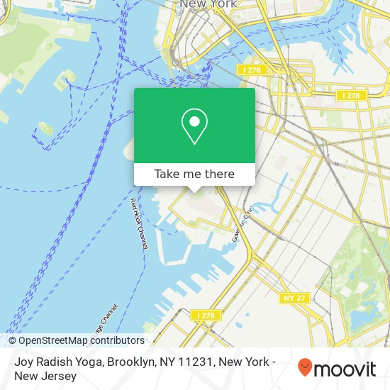 Mapa de Joy Radish Yoga, Brooklyn, NY 11231