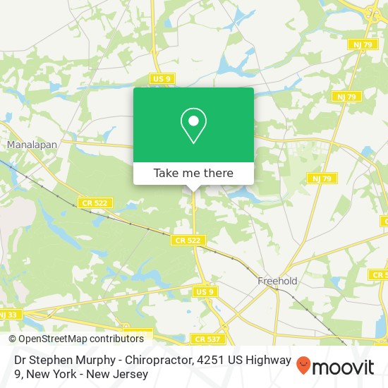 Mapa de Dr Stephen Murphy - Chiropractor, 4251 US Highway 9