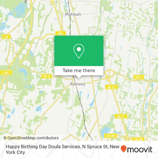 Happy Birthing Day Doula Services, N Spruce St map