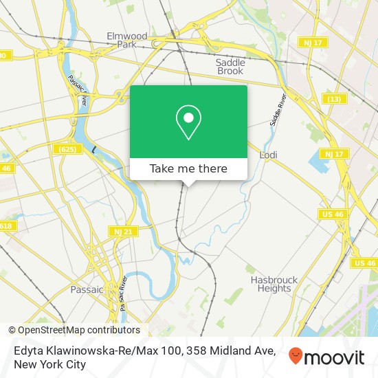 Mapa de Edyta Klawinowska-Re / Max 100, 358 Midland Ave
