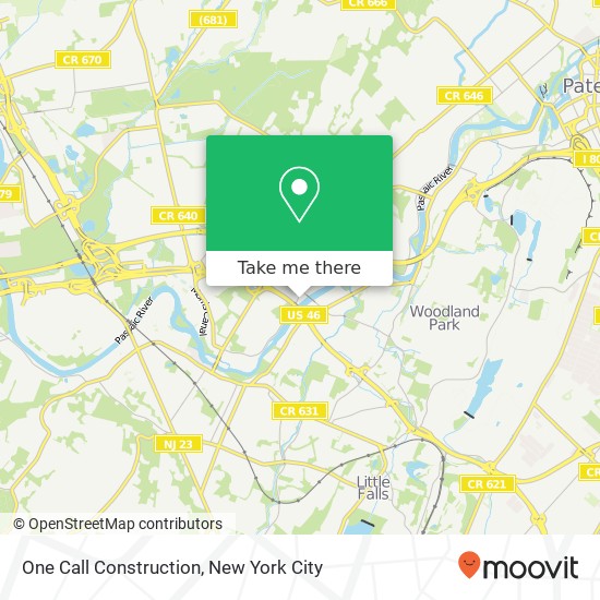 Mapa de One Call Construction