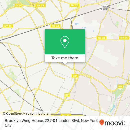 Mapa de Brooklyn Wing House, 227-01 Linden Blvd