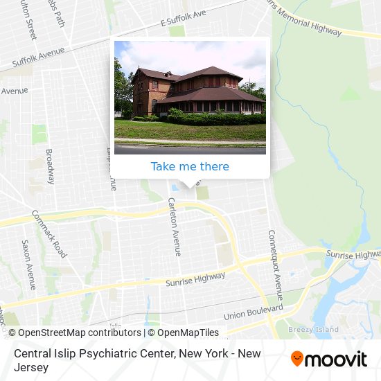 Central Islip Psychiatric Center map