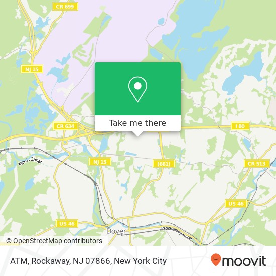 Mapa de ATM, Rockaway, NJ 07866