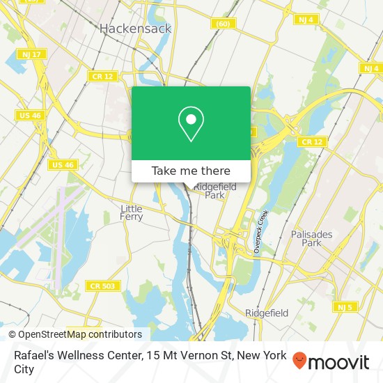 Rafael's Wellness Center, 15 Mt Vernon St map