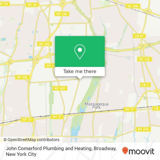 Mapa de John Comerford Plumbing and Heating, Broadway