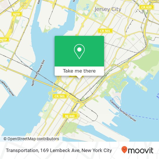 Transportation, 169 Lembeck Ave map