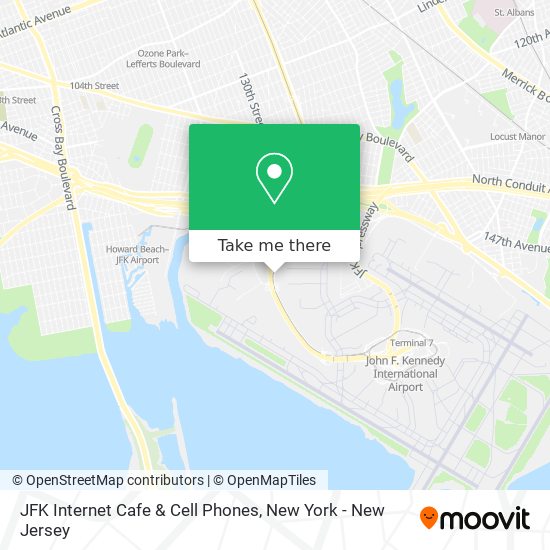 JFK Internet Cafe & Cell Phones map