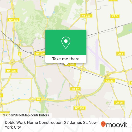 Mapa de Doble Work Home Construction, 27 James St