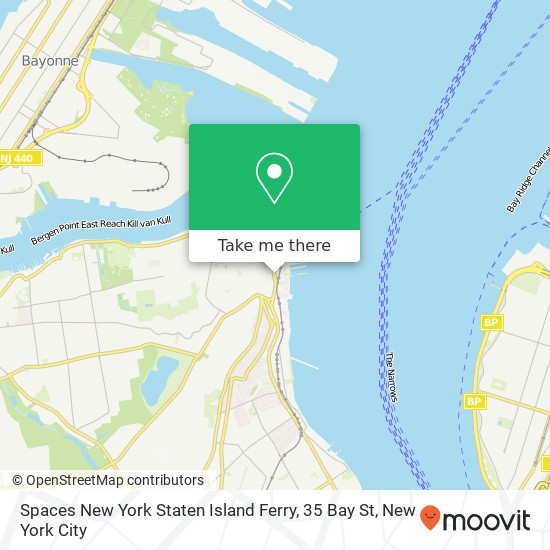 Mapa de Spaces New York Staten Island Ferry, 35 Bay St