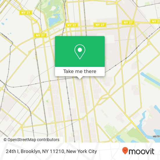 24th I, Brooklyn, NY 11210 map