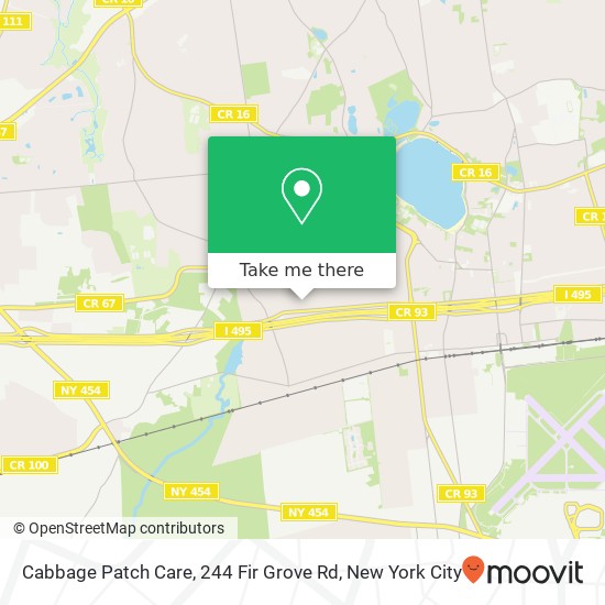 Mapa de Cabbage Patch Care, 244 Fir Grove Rd