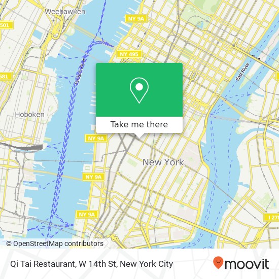 Qi Tai Restaurant, W 14th St map