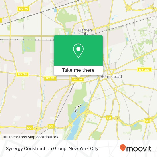 Synergy Construction Group map