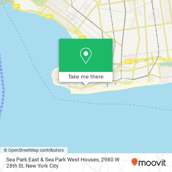 Sea Park East & Sea Park West Houses, 2980 W 28th St map