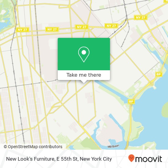 New Look's Furniture, E 55th St map