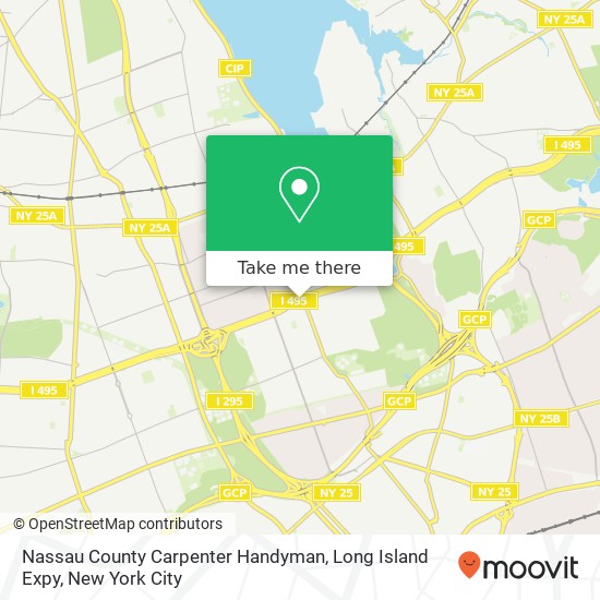 Nassau County Carpenter Handyman, Long Island Expy map