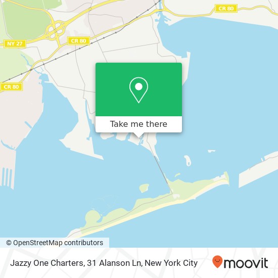 Mapa de Jazzy One Charters, 31 Alanson Ln