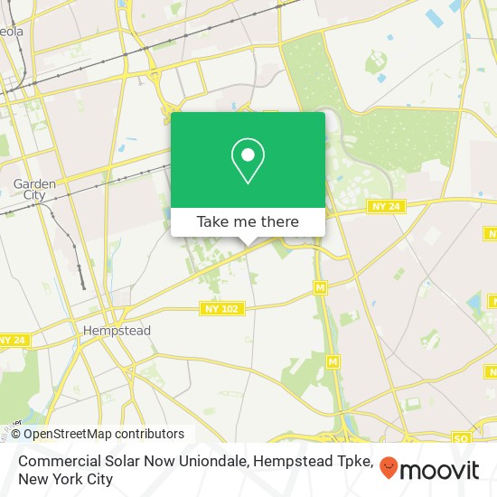 Mapa de Commercial Solar Now Uniondale, Hempstead Tpke