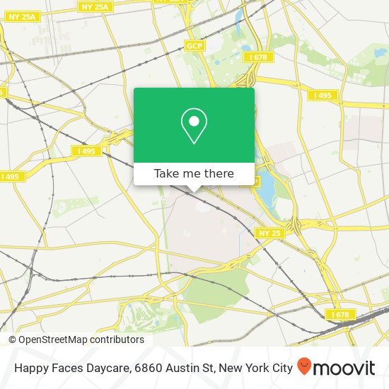 Mapa de Happy Faces Daycare, 6860 Austin St