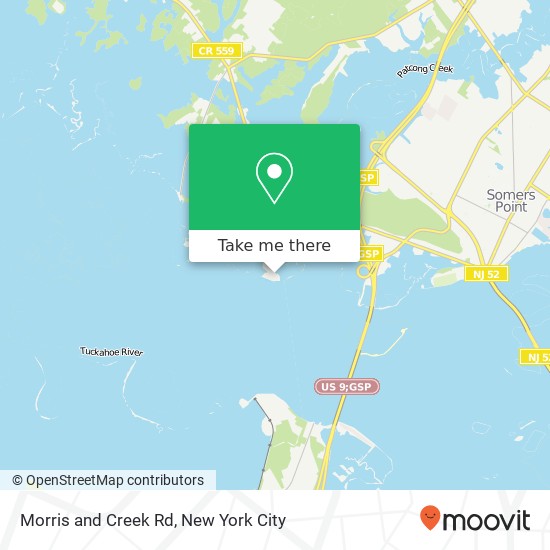 Mapa de Morris and Creek Rd, Egg Harbor Twp, NJ 08234