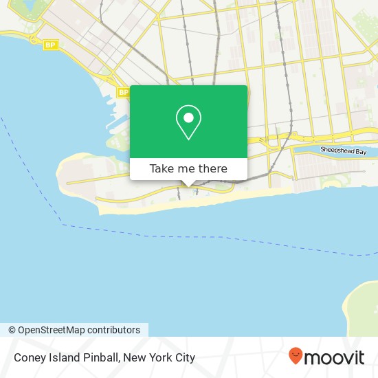 Coney Island Pinball map