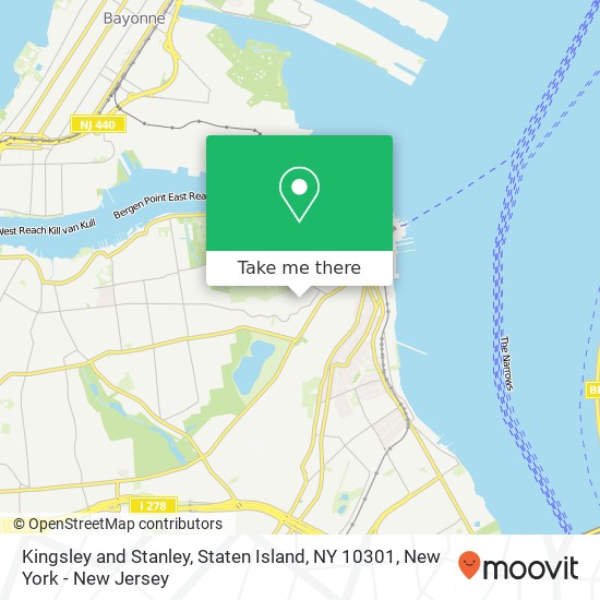 Mapa de Kingsley and Stanley, Staten Island, NY 10301