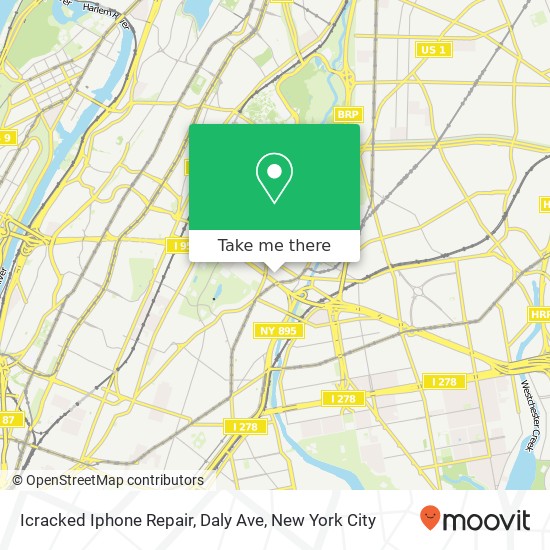 Icracked Iphone Repair, Daly Ave map