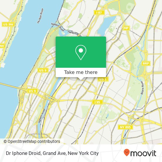 Mapa de Dr Iphone Droid, Grand Ave