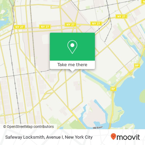 Safeway Locksmith, Avenue I map